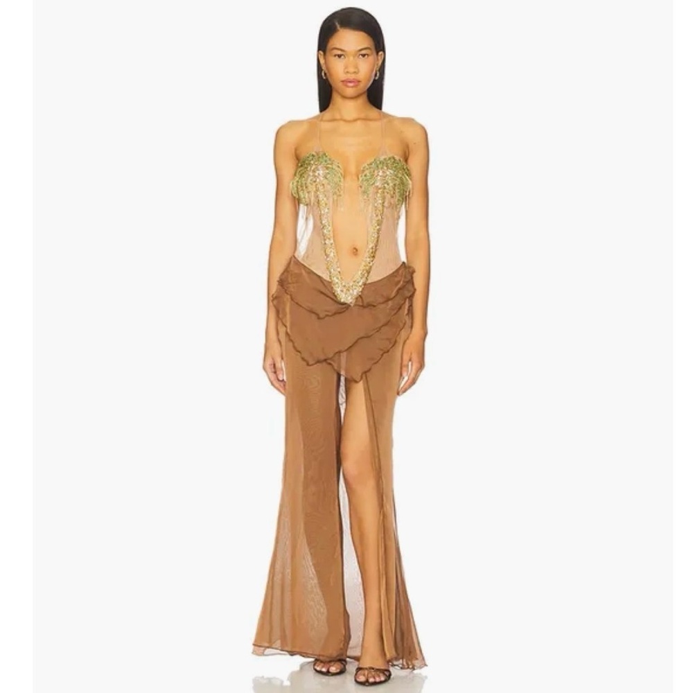 THE DOLL HOUSE “PALMAH MAXI DRESS IN COCO”